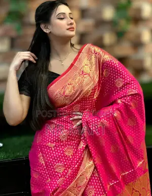 সিল্ক কাতান বেনারসি শাড়ি