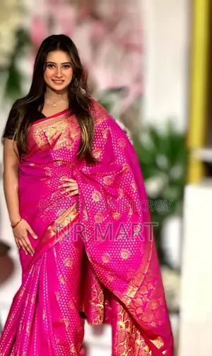 সিল্ক কাতান বেনারসি শাড়ি