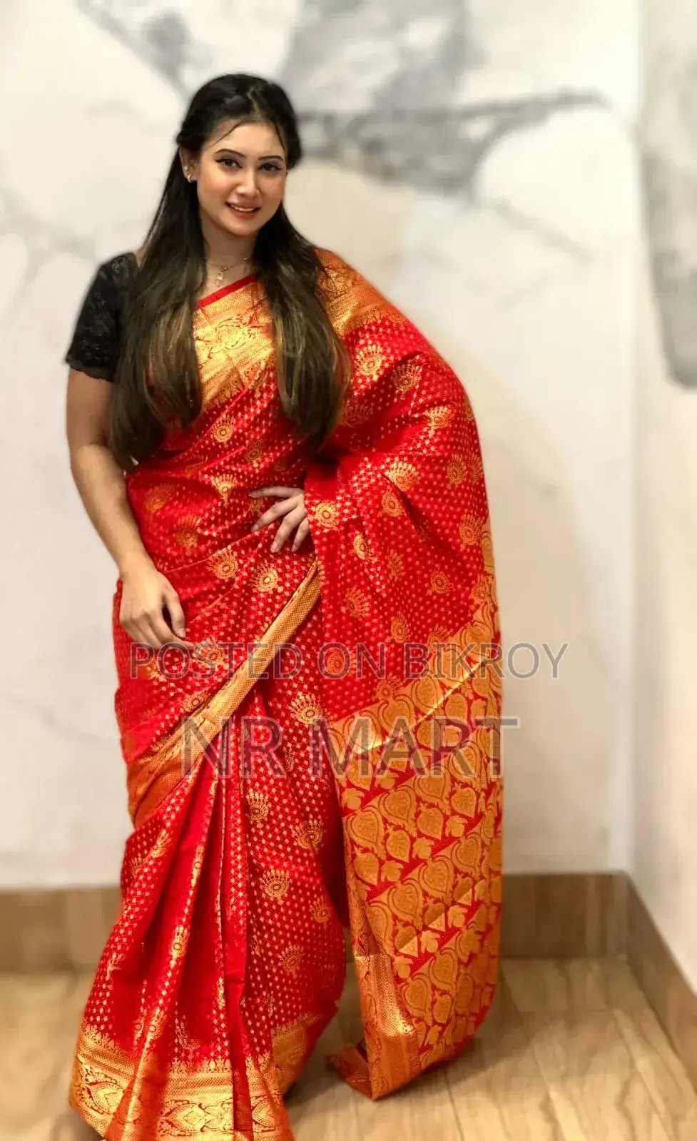 সিল্ক কাতান বেনারসি শাড়ি