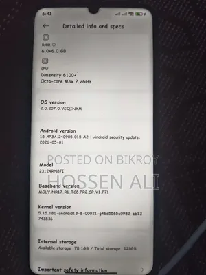 Xiaomi Redmi 13C 128 GB Gray