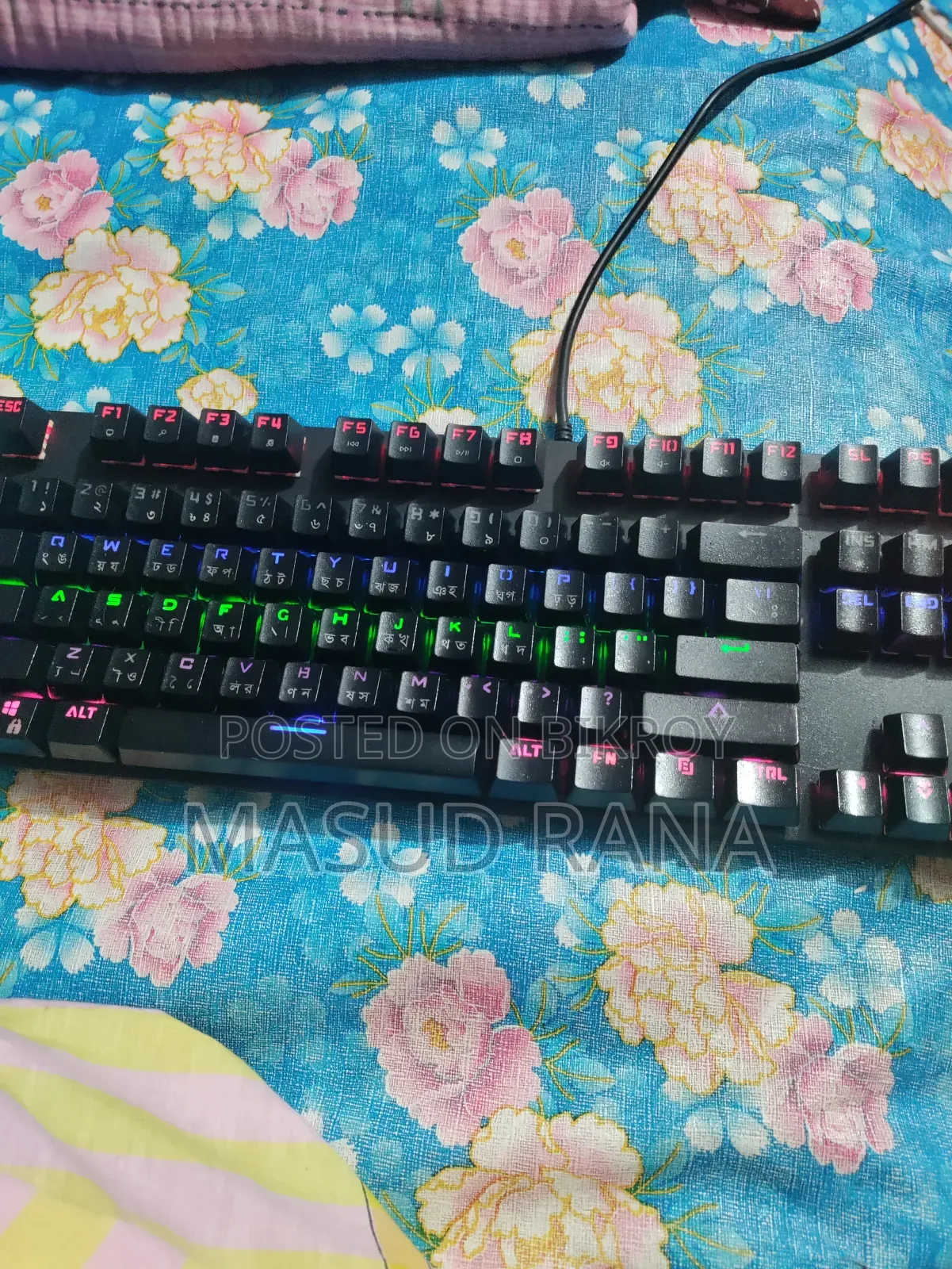 Rapoo বাংলা লেআউট Mechanical Keyboard Wired Mechanical Gaming Keyboard
