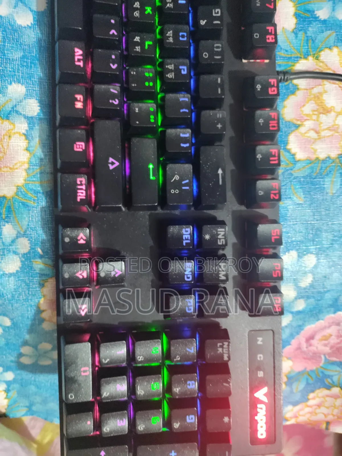 Rapoo বাংলা লেআউট Mechanical Keyboard Wired Mechanical Gaming Keyboard