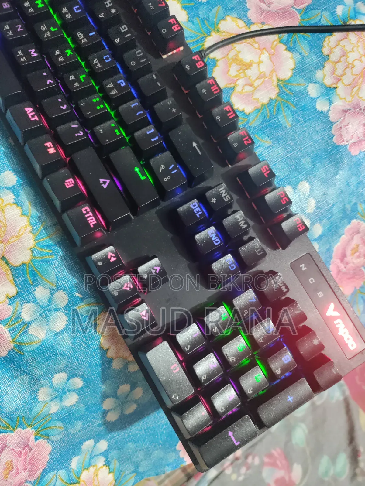 Rapoo বাংলা লেআউট Mechanical Keyboard Wired Mechanical Gaming Keyboard