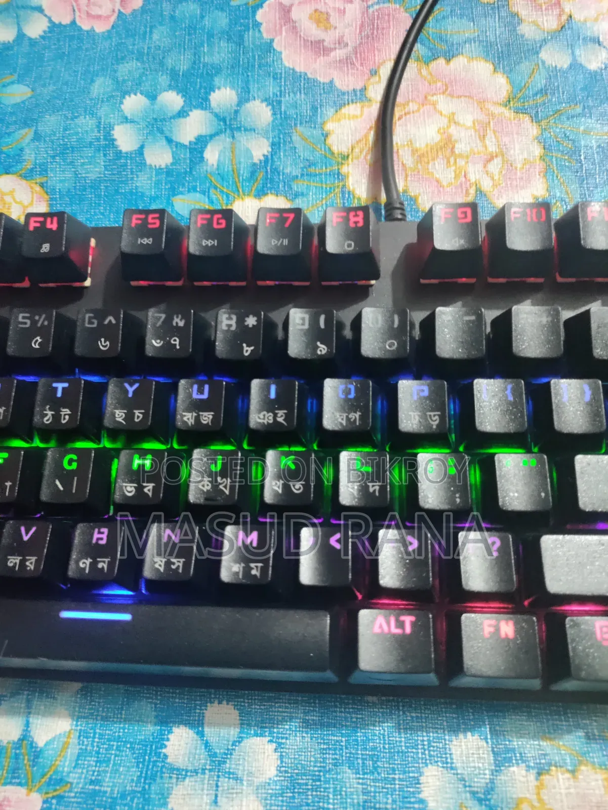 Rapoo বাংলা লেআউট Mechanical Keyboard Wired Mechanical Gaming Keyboard