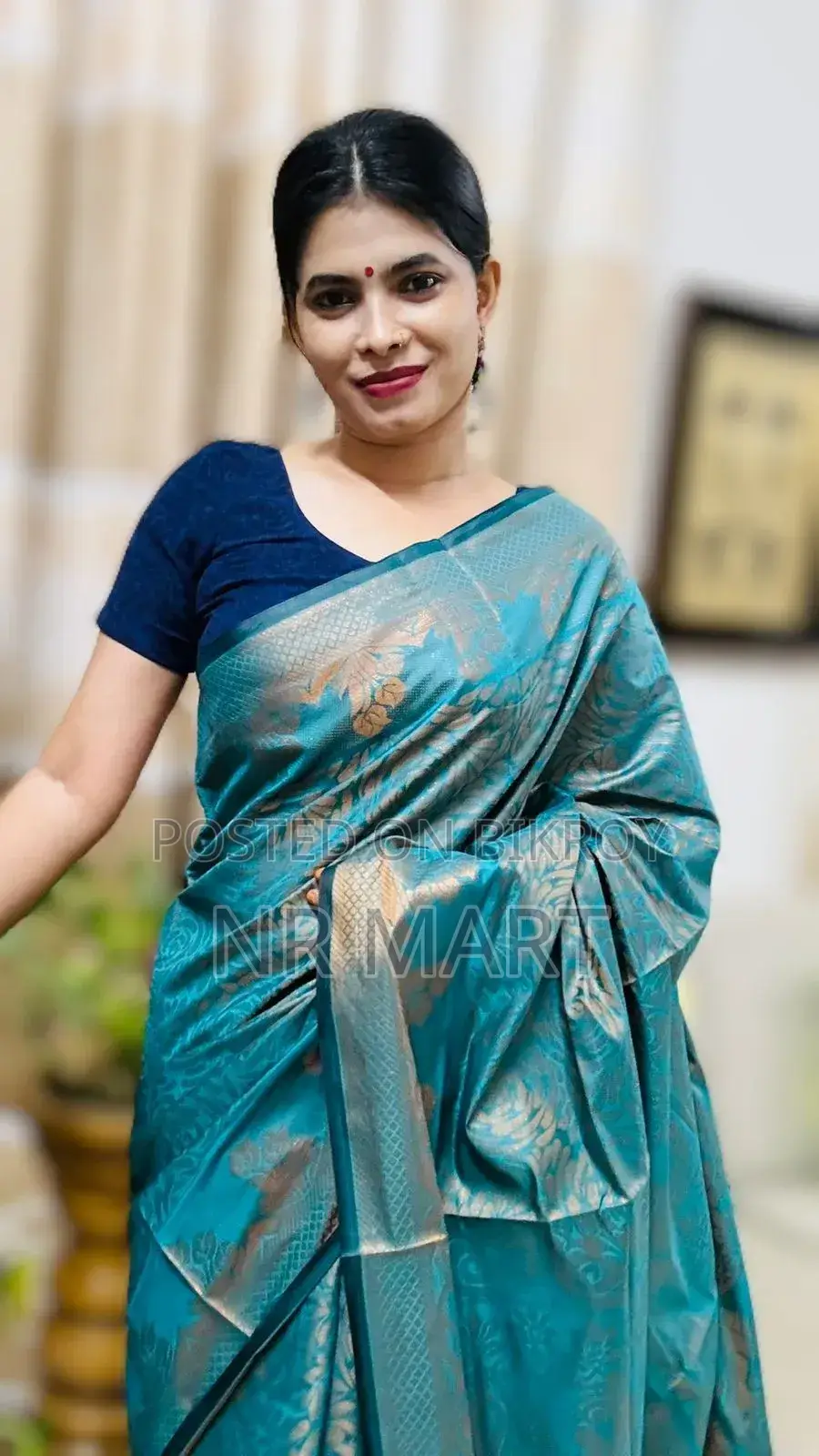 Original Sirajganj Silk Katan Saree with enchanting design.