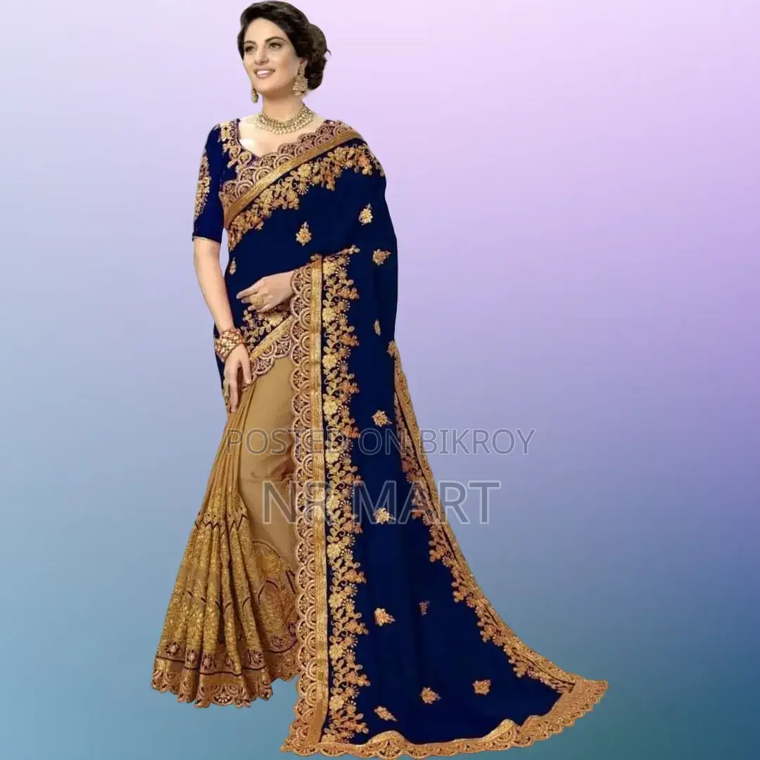 Indian Georgette Saree with Blouse Piece