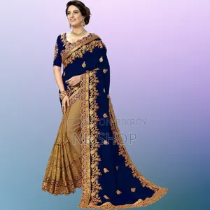 Indian Georgette Saree with Blouse Piece