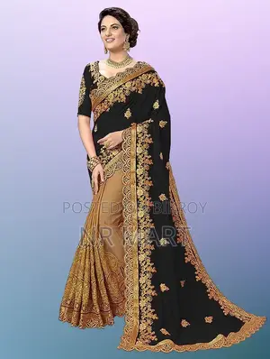 Indian Georgette Saree with Blouse Piece