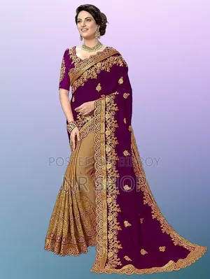 Indian Georgette Saree with Blouse Piece