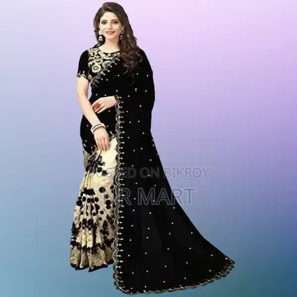 Indian Georgette Saree with Blouse Piece