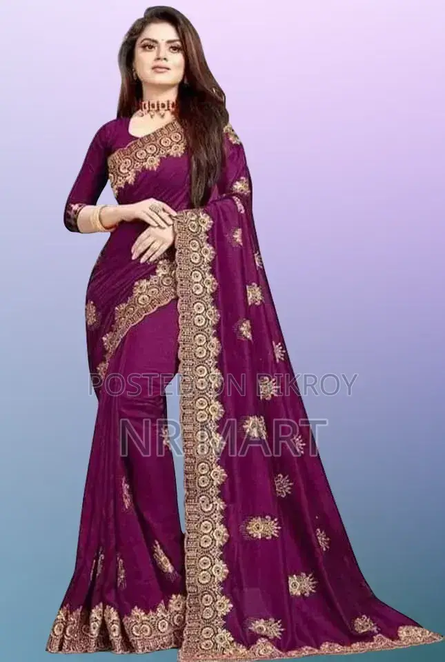 Indian Georgette Saree with Blouse Piece