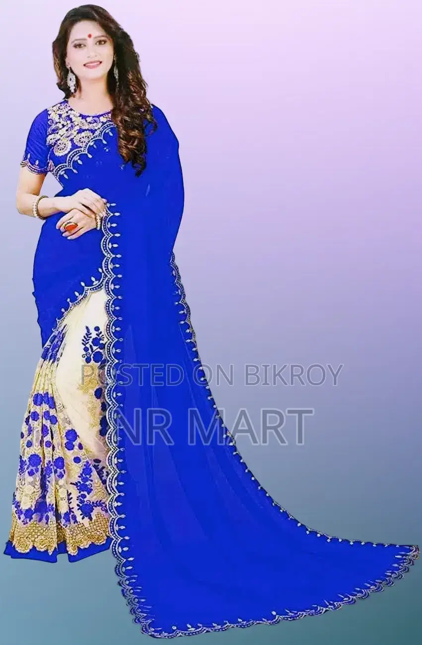 Indian Georgette Saree with Blouse Piece