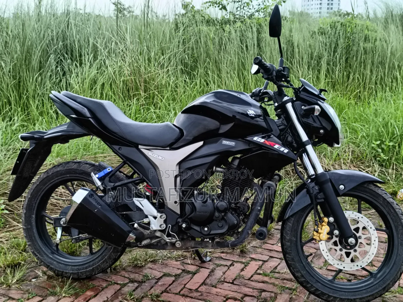 New Suzuki Gixxer Monotone 2023 Black