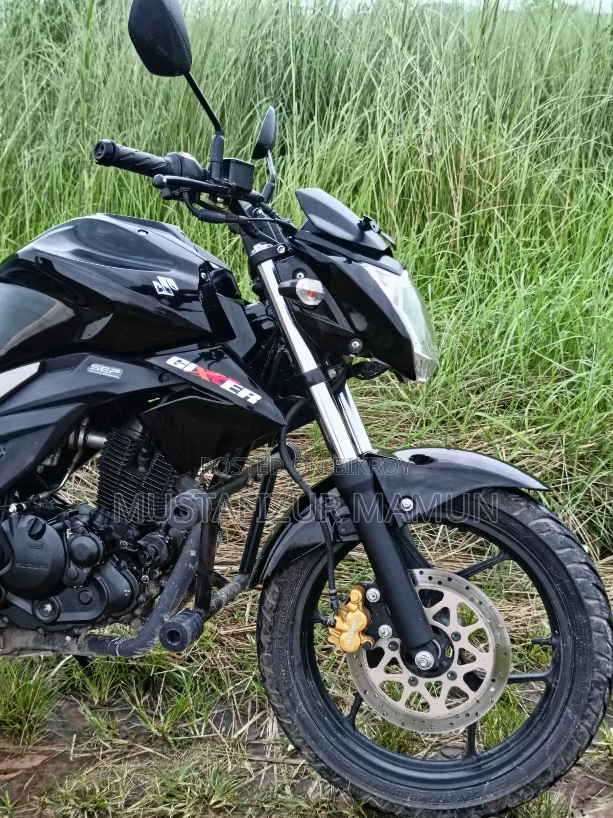 New Suzuki Gixxer Monotone 2023 Black