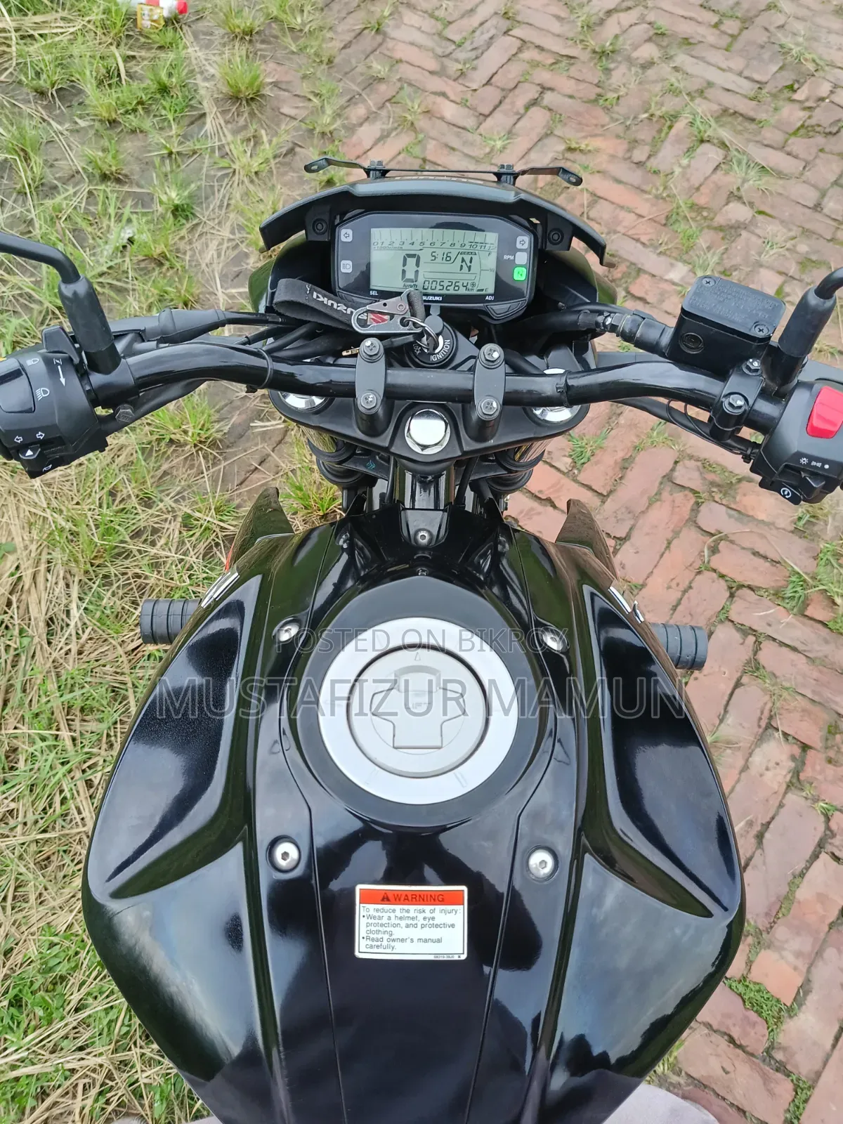 New Suzuki Gixxer Monotone 2023 Black