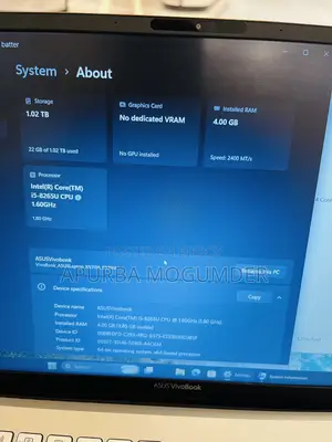 Laptop Asus Vivobook S 15 4GB Intel Core I5 HDD+SSD 1T