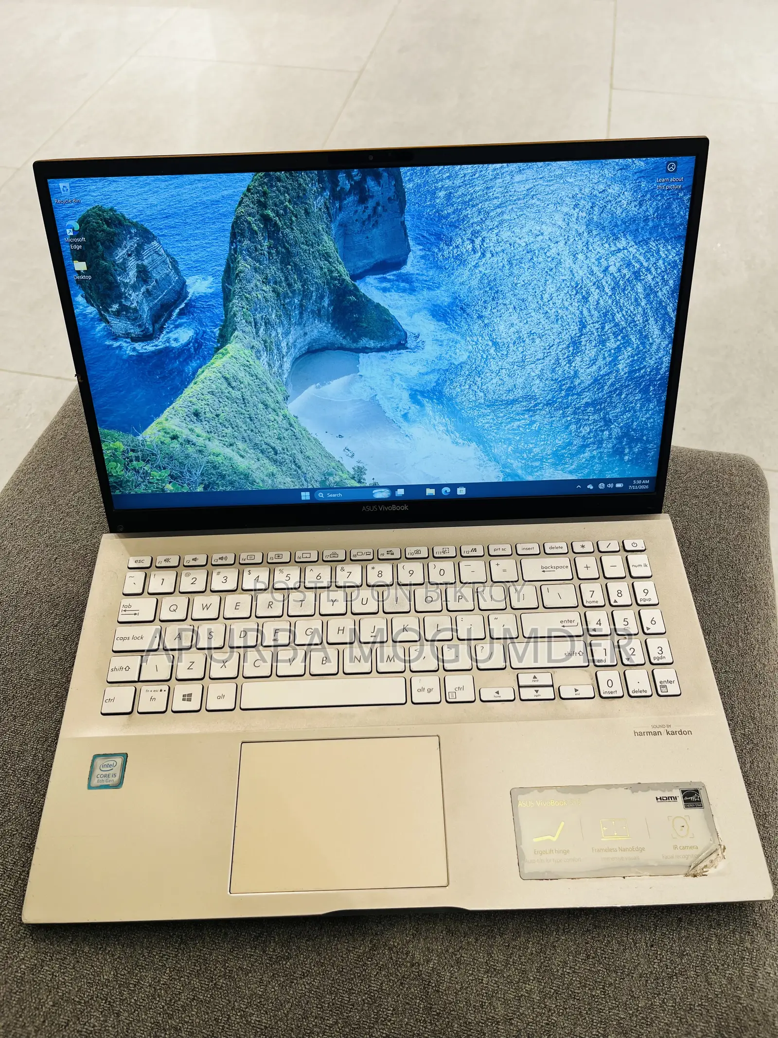 Laptop Asus Vivobook S 15 4GB Intel Core I5 HDD+SSD 1T