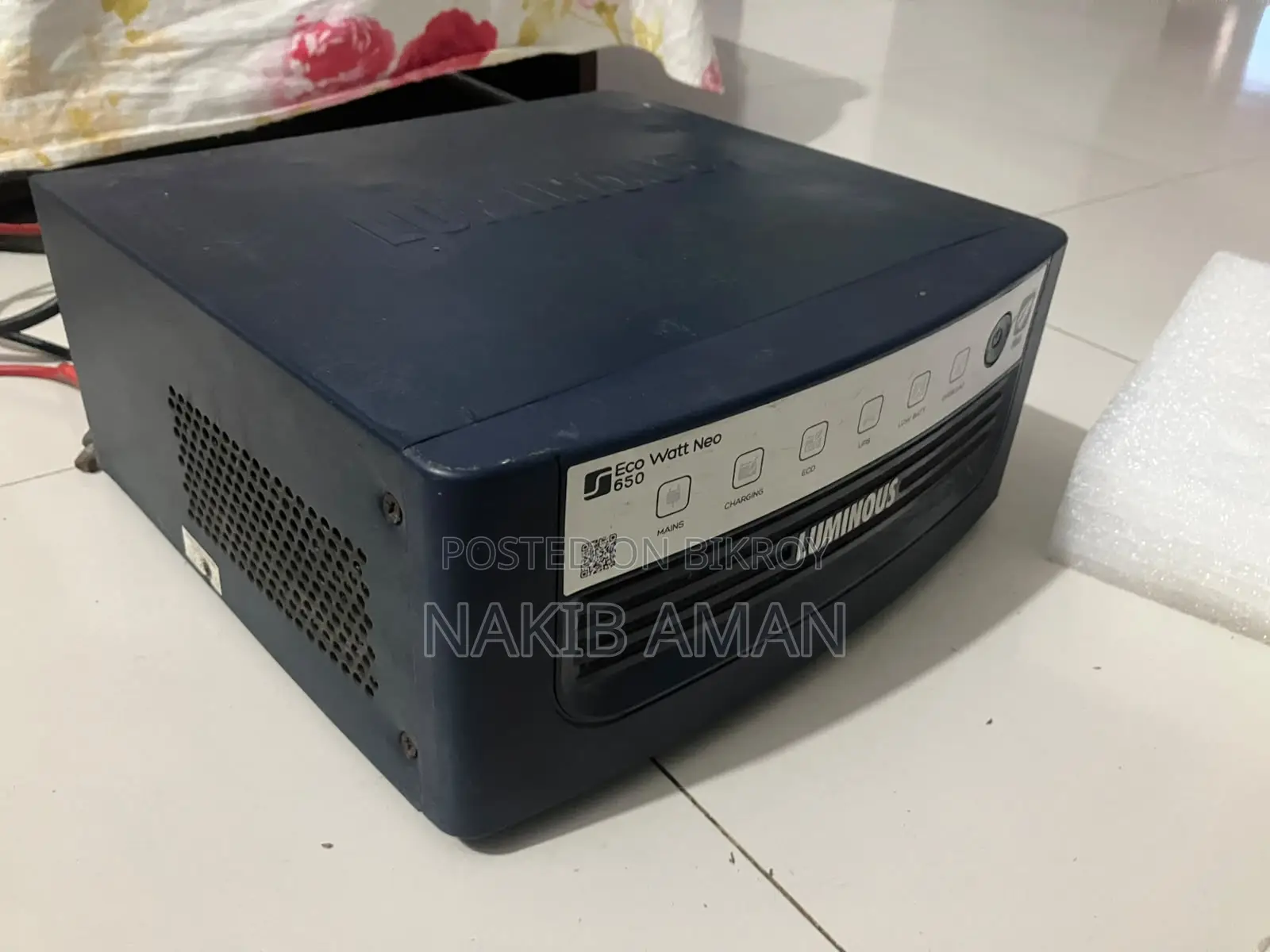 লুমিনাস ইকো ওয়াট নিও ৬৫০ আইপিএস (ব্যাটারি ছাড়া) – বিক্রয়ের জন্য
