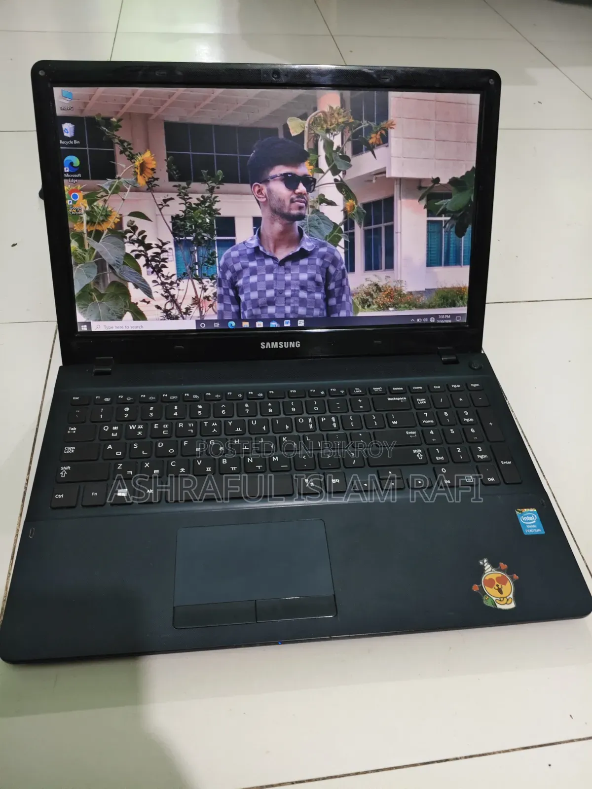 ল্যাপটপ স্যামসাং NP510R5E ৪জিবি ইন্টেল পেন্টিয়াম এসএসডি ২৫৬জিবি