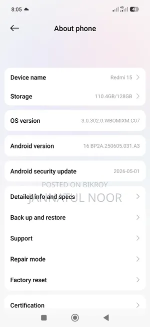 Xiaomi 15 256 GB Black