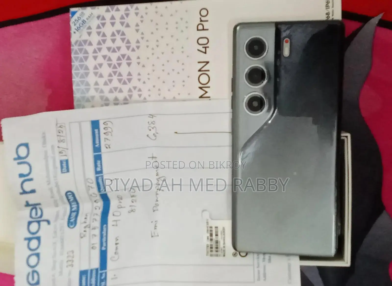 Tecno Camon 40 Pro 4G 256 GB Black