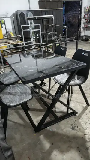 Modern Design 4-Chair Dining Table Set