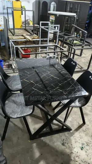 Modern Design 4-Chair Dining Table Set