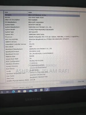 ল্যাপটপ স্যামসাং NP510R5E ৪জিবি ইন্টেল পেন্টিয়াম এসএসডি ২৫৬জিবি