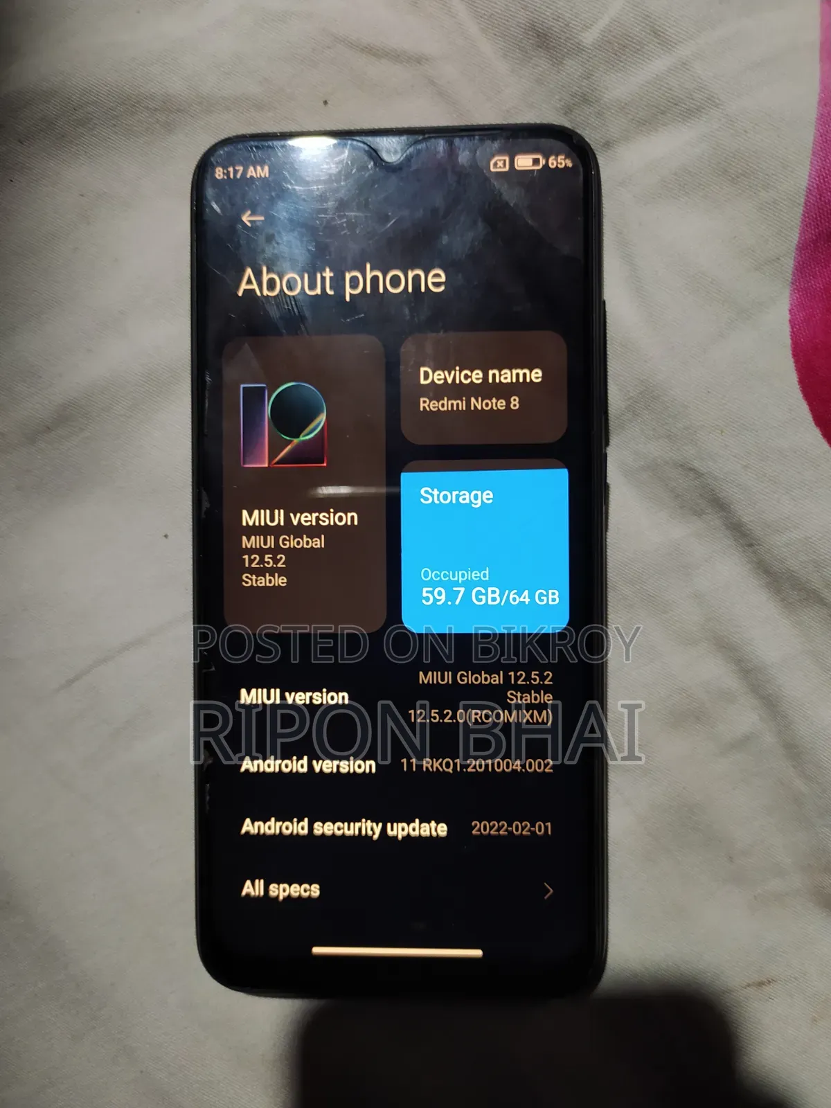 Xiaomi Redmi Note 8 64 GB Black