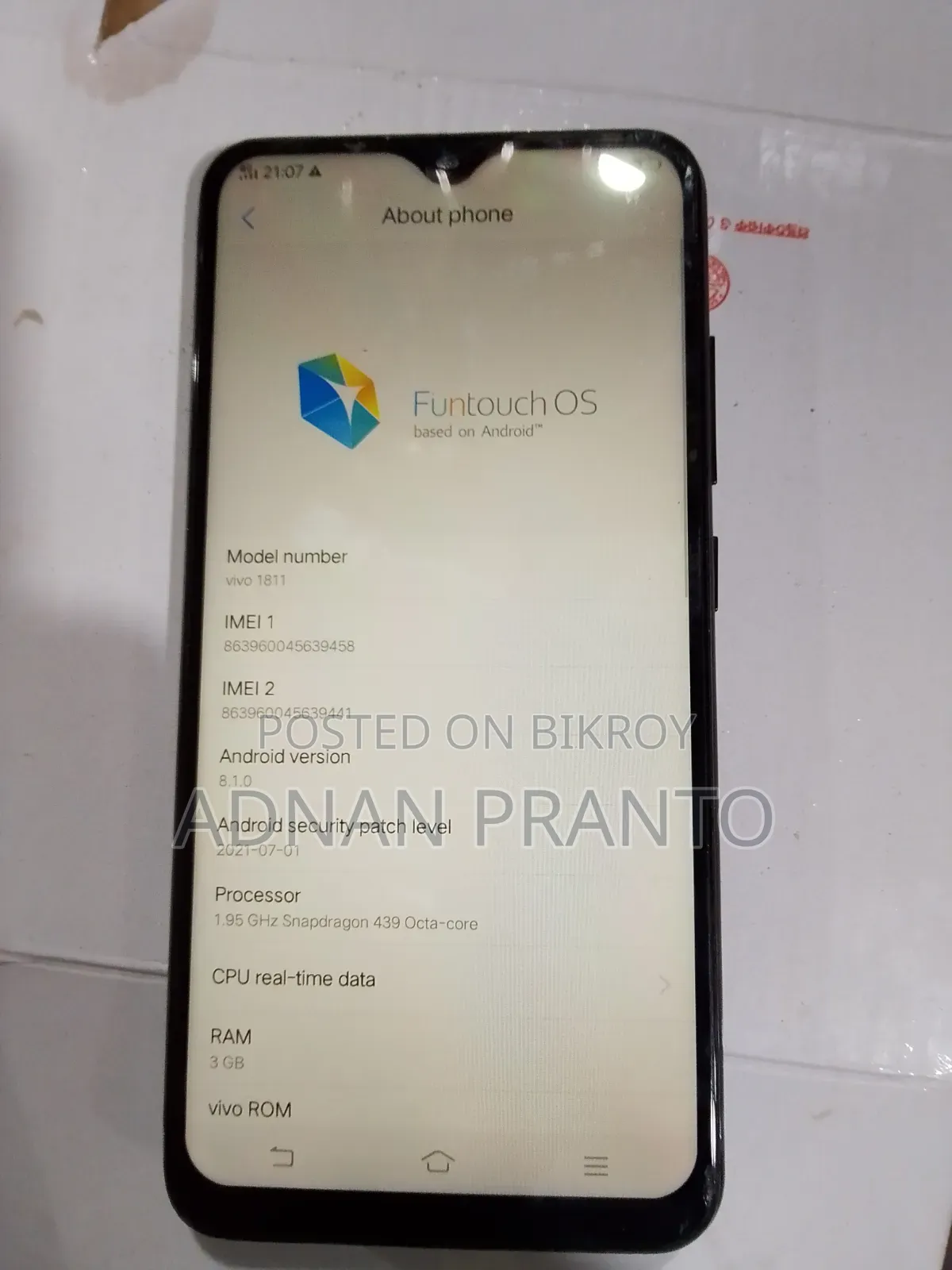 Vivo Y91 32 GB Black
