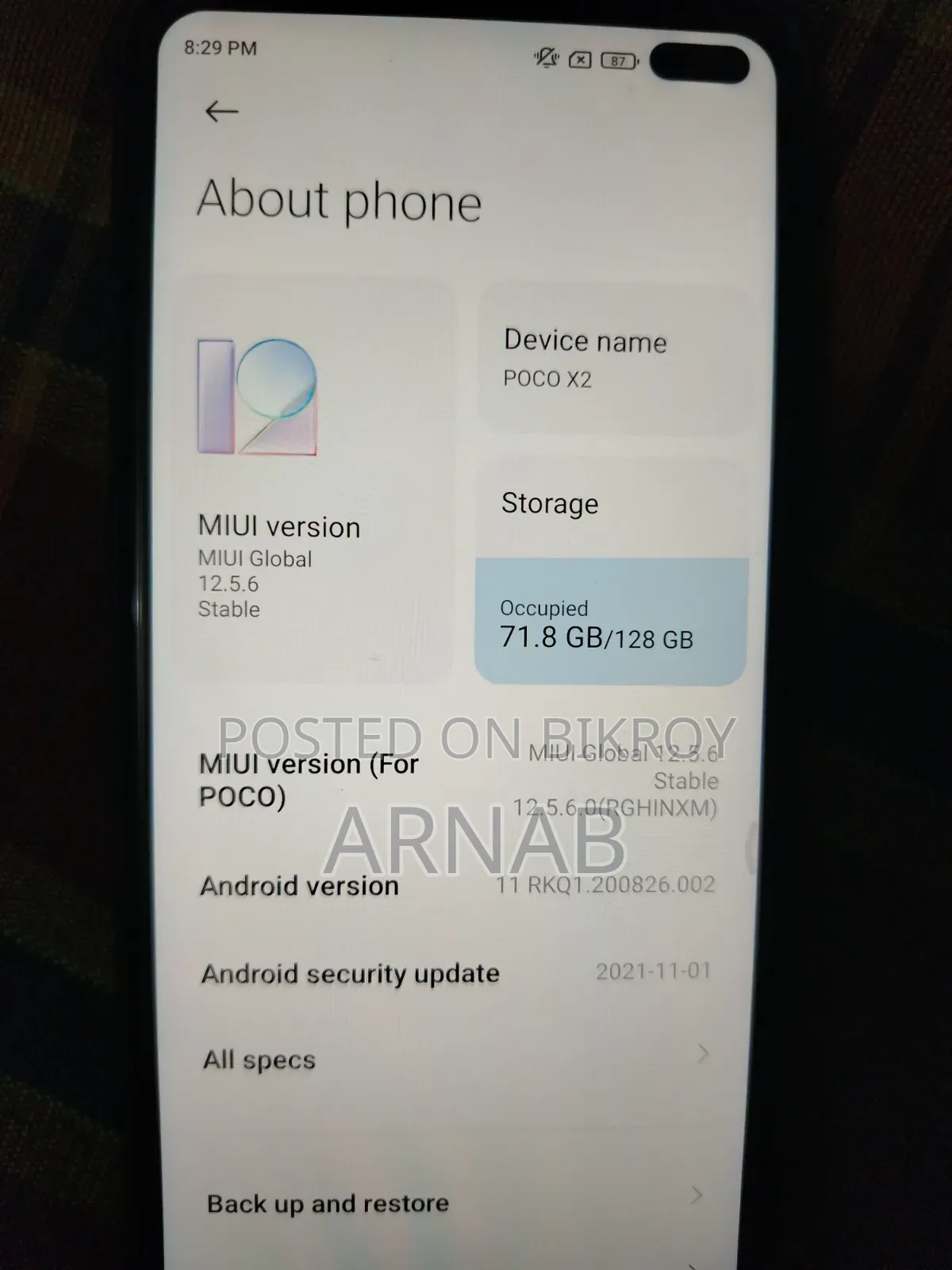 Xiaomi Pocophone X2 128 GB Blue