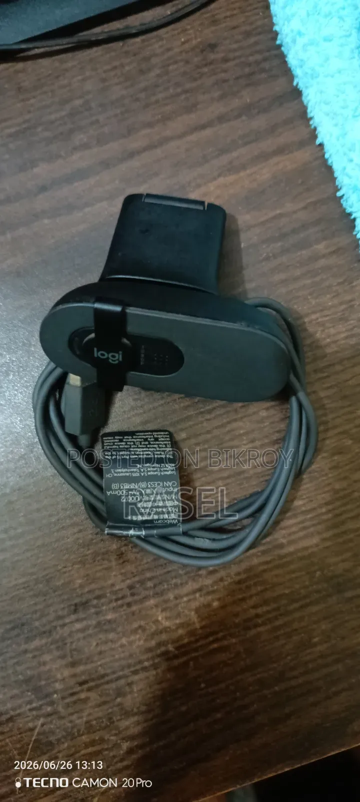 Webcam Logitech Brio 100 Model