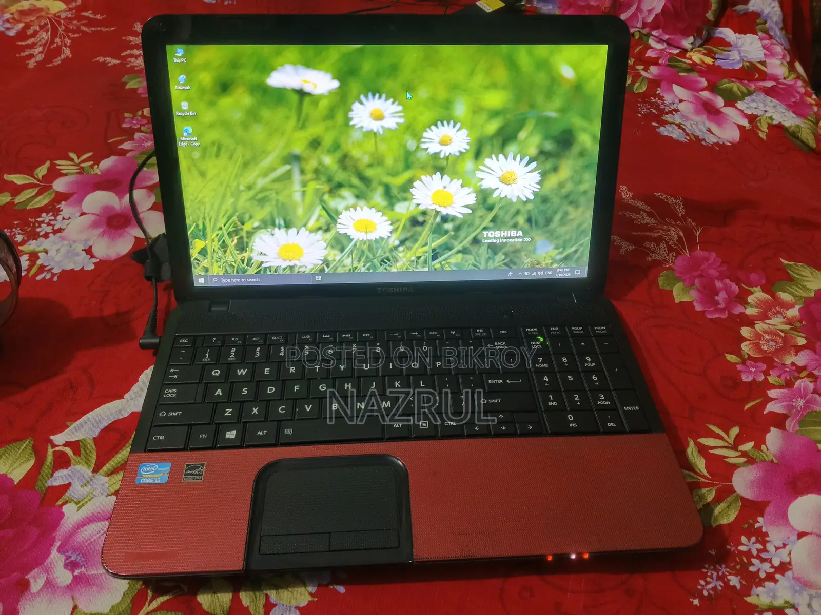 Laptop Toshiba 4GB Intel Core I3 HDD 320GB