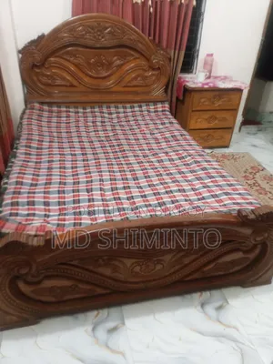 Teak Wood Bed and Dressing Table Order
