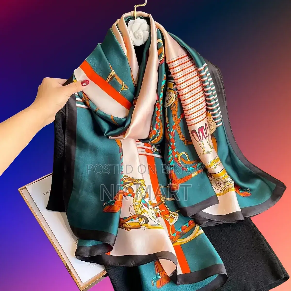 Premium Luxury Satin Silk Scarf