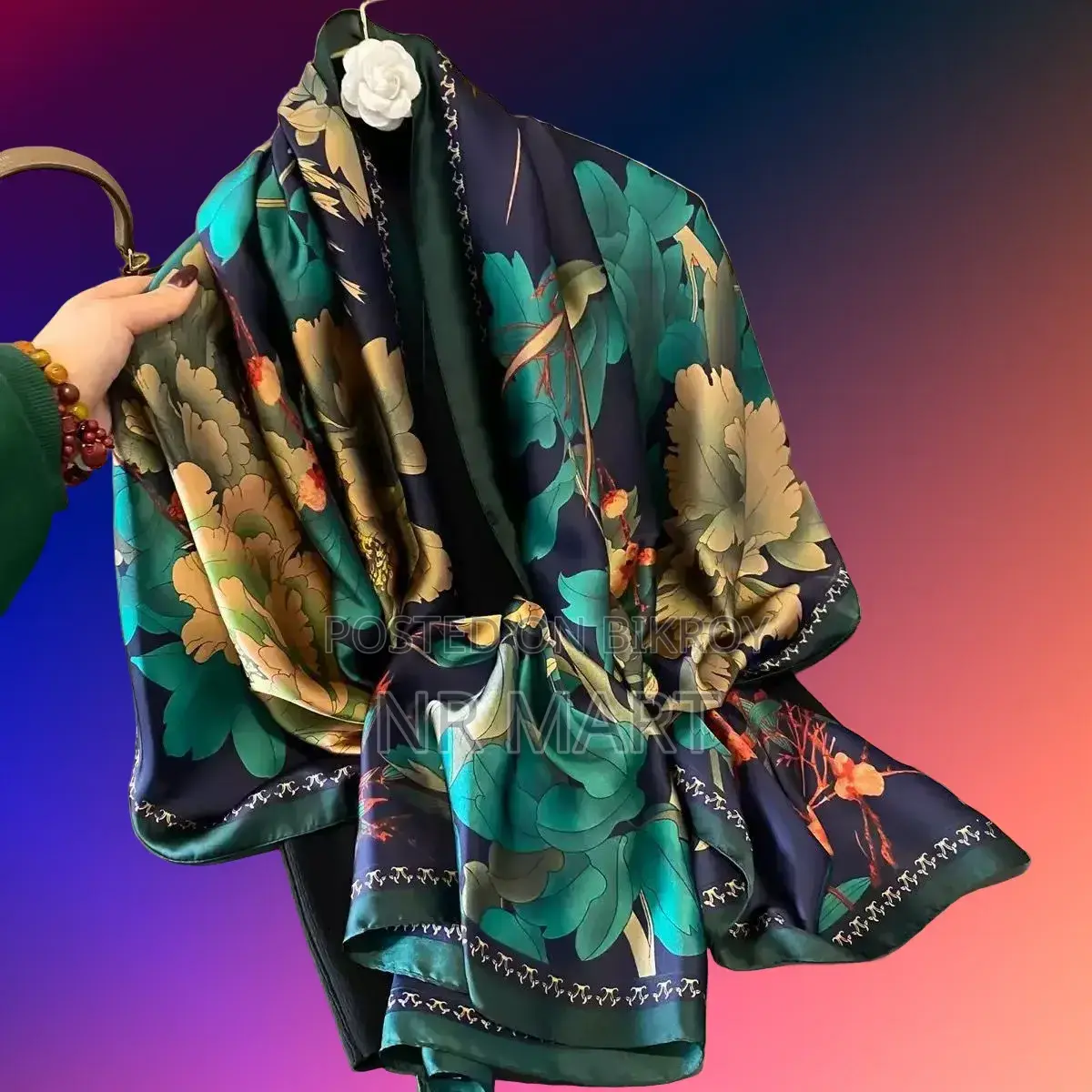 Premium Luxury Satin Silk Scarf