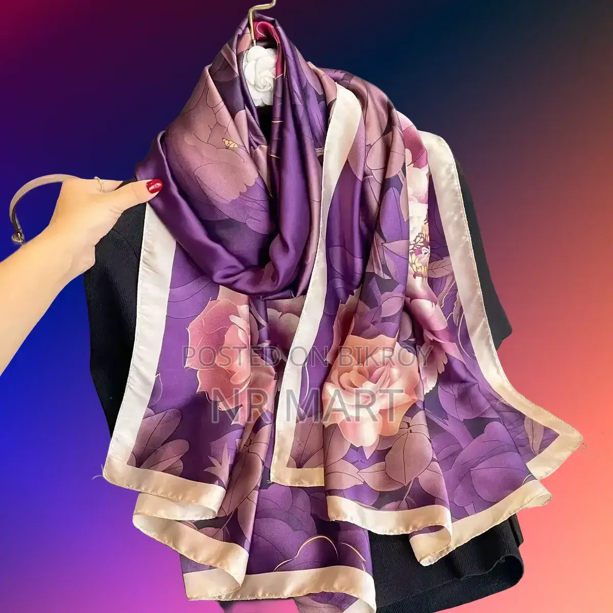 Premium Luxury Satin Silk Scarf