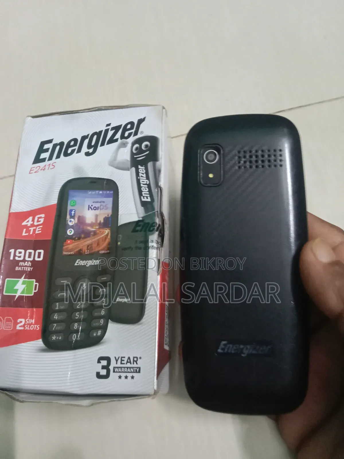 Energizer E242s 4 GB Black
