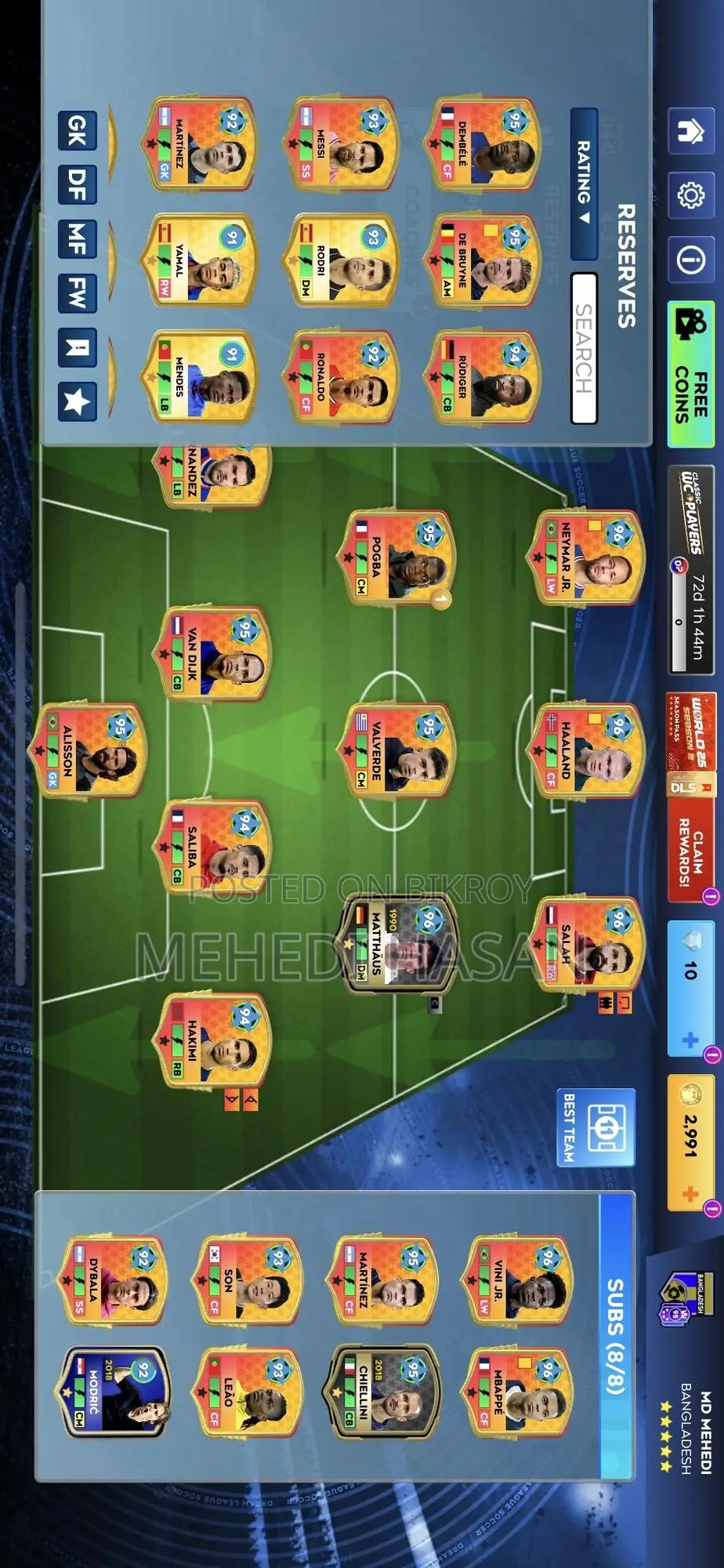 DLS Accounts for Sale, Contact via WhatsApp Number
