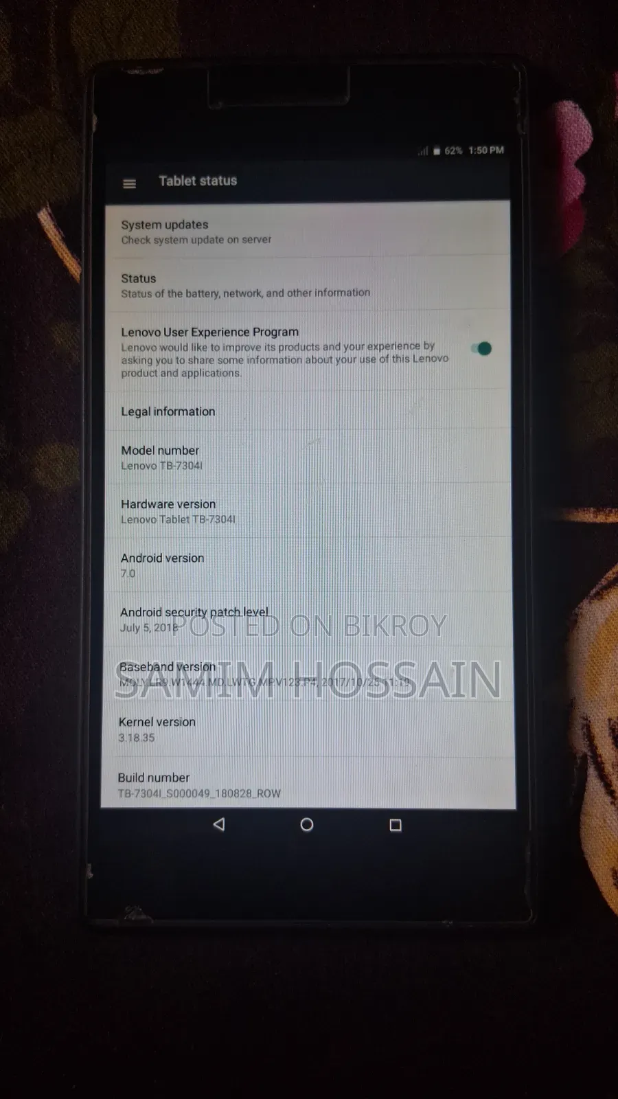 Lenovo Tab 7 16 GB Black