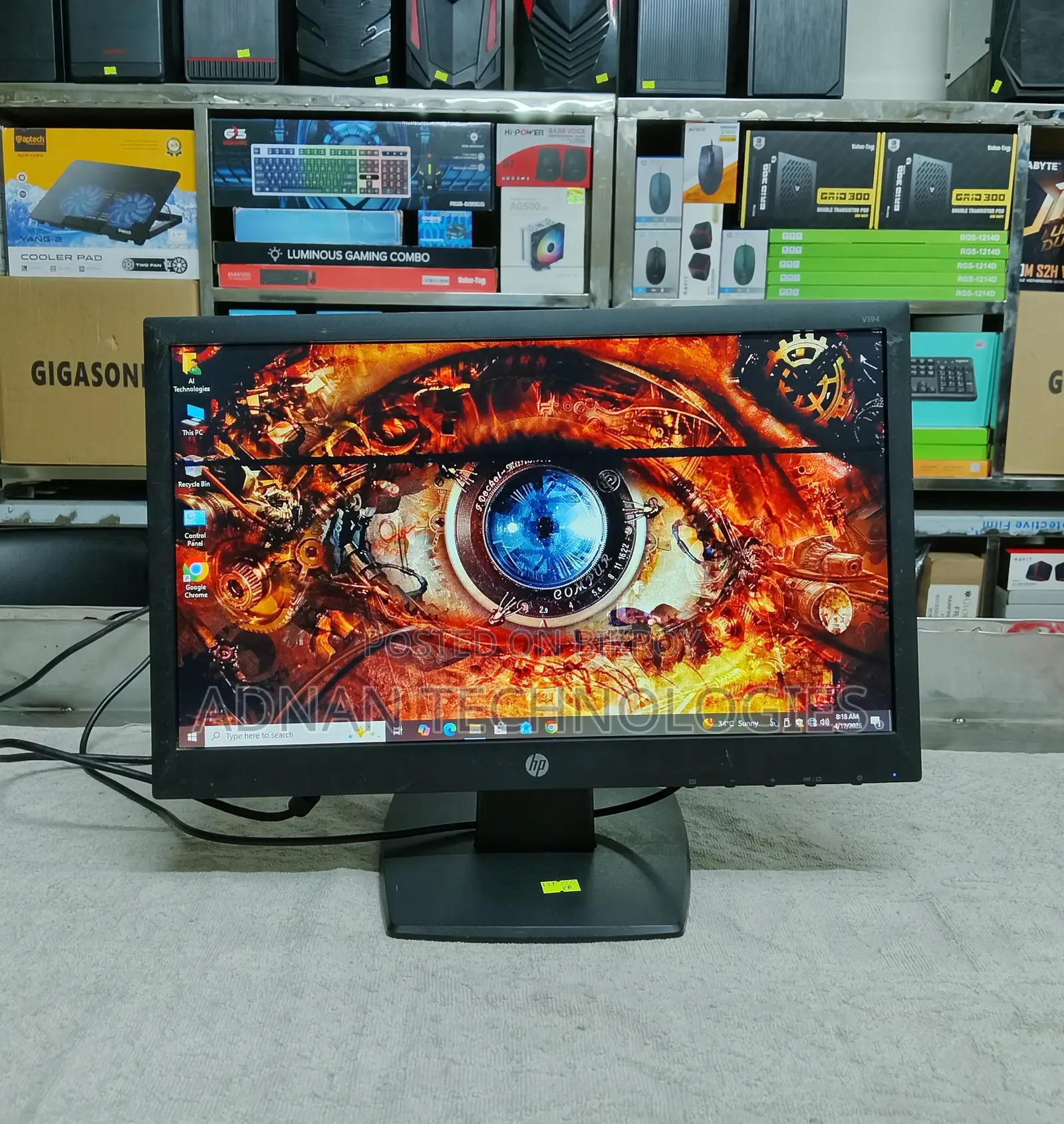 Spot HP V194 19-inch HD Wide Screen LED Monitor | 100% Working