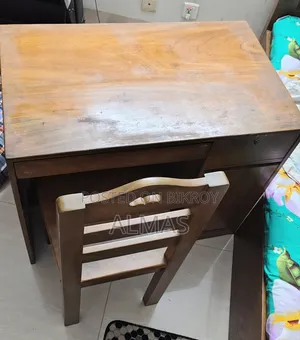Selling Modified Wooden Reading Table and Chair .
