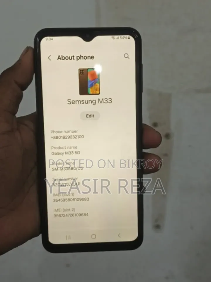Samsung Galaxy M33 5G 128 GB Gray
