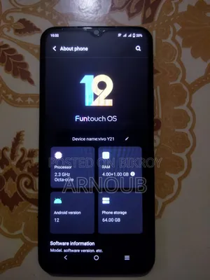 Vivo Y21 64 GB Blue