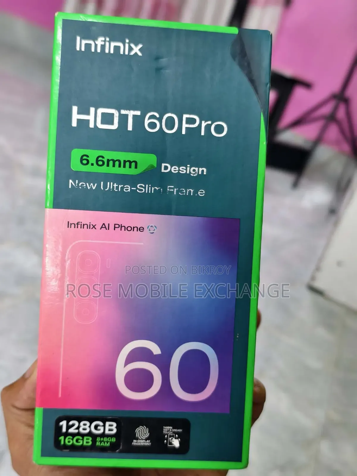 নতুন ইনফিনিক্স হট ৬০ প্রো ১২৮ জিবি সিলভার