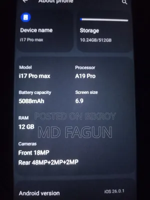 New Apple iPhone 17 Pro Max 1 TB Orange