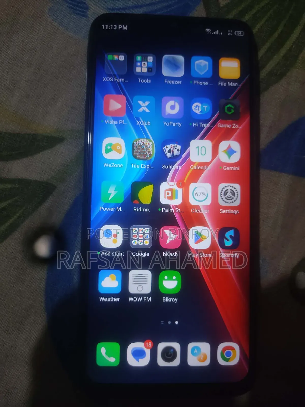 Infinix Hot 11 Play 64 GB Blue