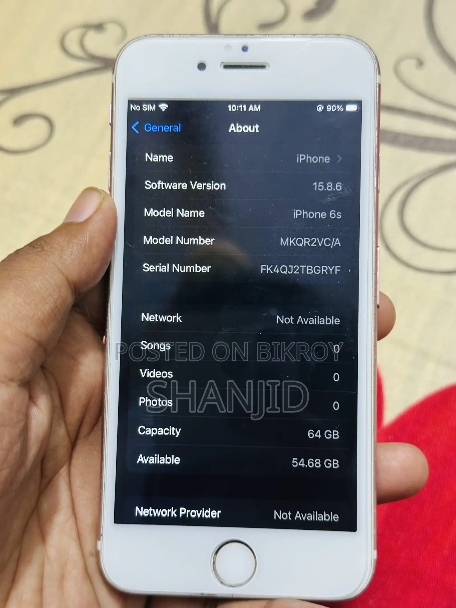 Apple iPhone 6s 64 GB Rose Gold