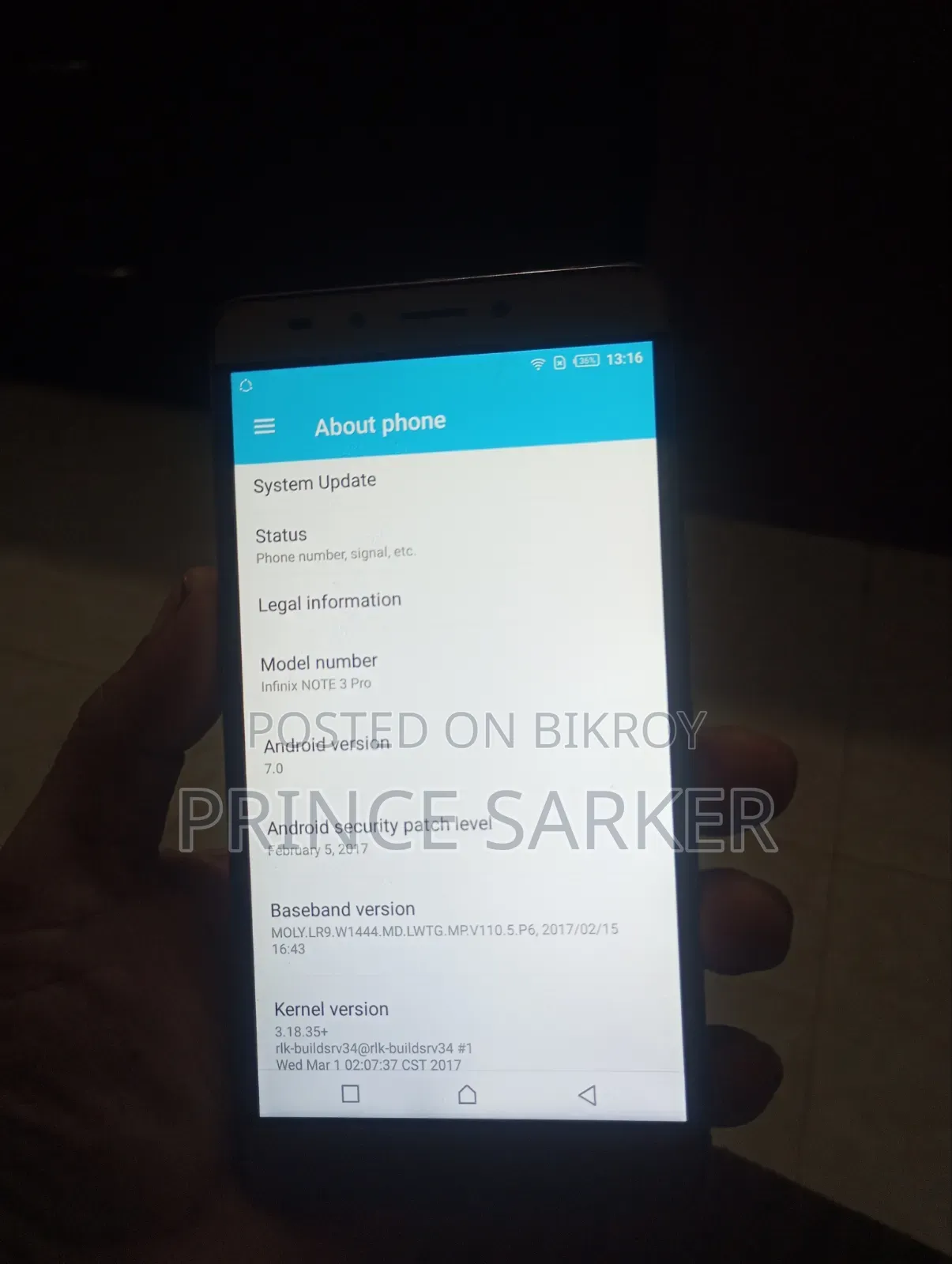 Infinix Note 3 Pro 16 GB Gold