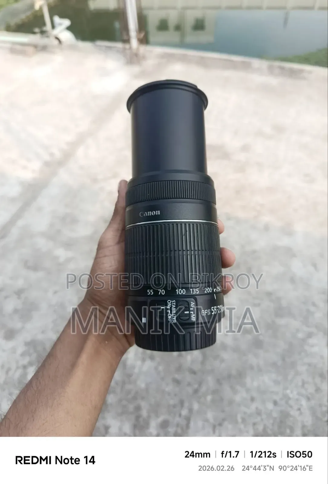 Canon 55 250 Zoom Lens